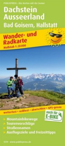 Nyomtatványok Dachstein / Ausseerland / Bad Goisern hike & bike map 