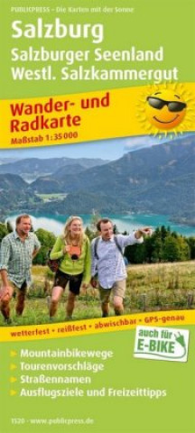 Nyomtatványok Salzburg / Salzkammergut West hike & bike map 