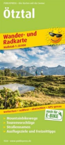 Tlačovina Otztal hike & bike map 