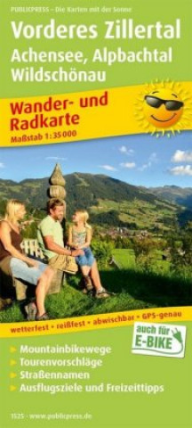 Nyomtatványok Vorderes Zillertal / Achensee / Alpbachtal hike & bike map 