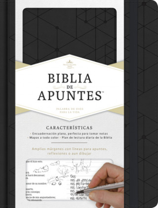 Kniha Rvr 1960 Biblia de Apuntes, Negro Símil Piel B&h Espanol Editorial