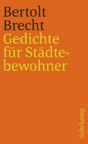 Kniha Gedichte fur Stadtebewohner Bertolt Brecht