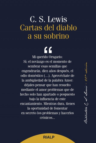 Knjiga Cartas del diablo a su sobrino C.S. Lewis