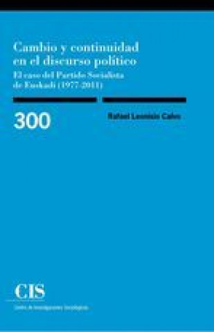 Kniha Cambio y continuidad en el discurso político 