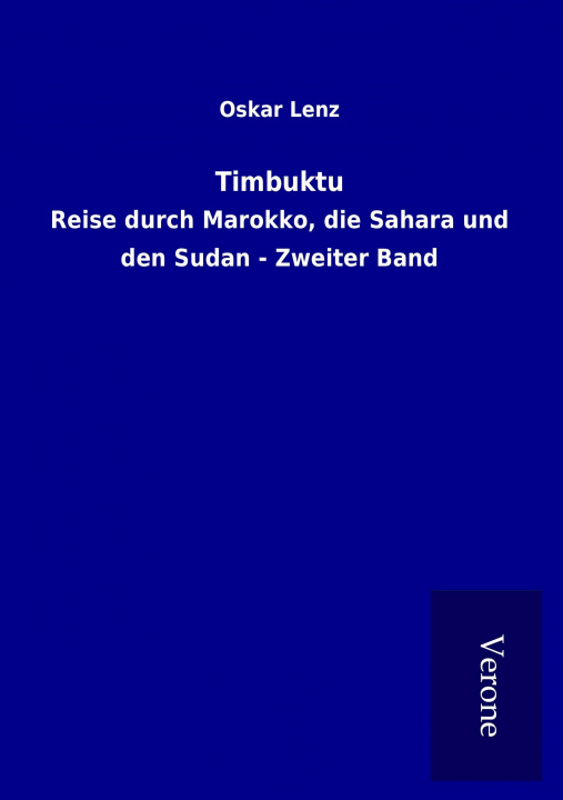 Livre Timbuktu Oskar Lenz