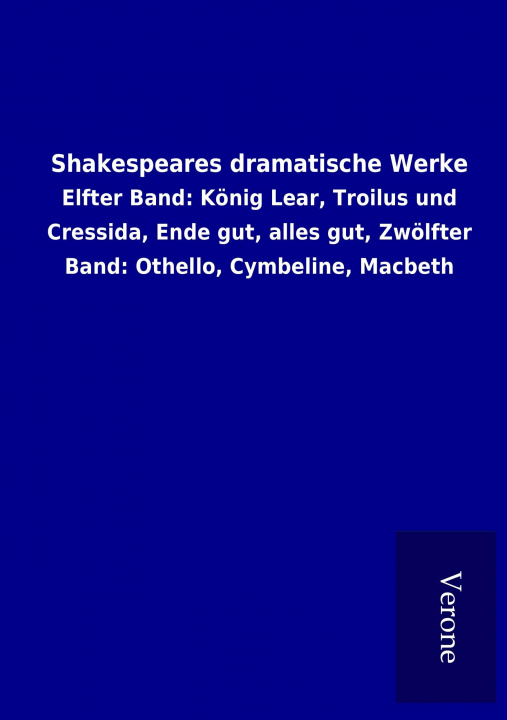 Kniha Shakespeares dramatische Werke ohne Autor