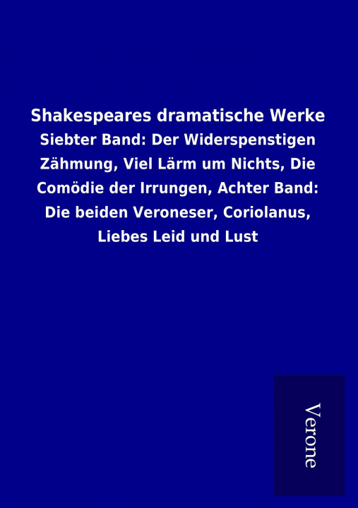 Carte Shakespeares dramatische Werke ohne Autor