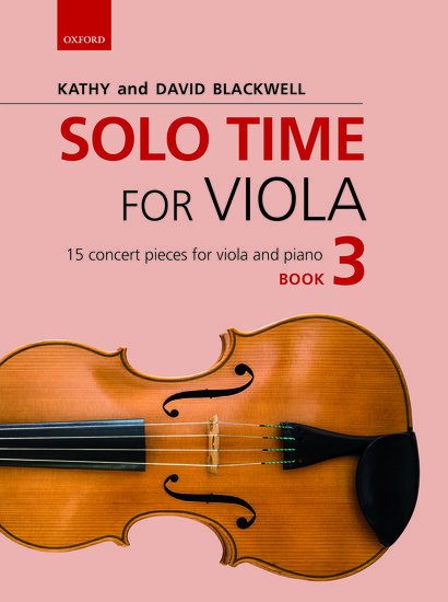 Carte Solo Time for Viola Book 3 Kathy Blackwell