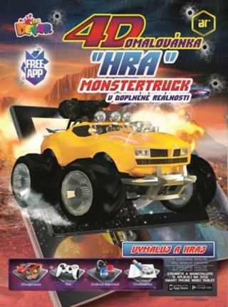 Kniha 4D hra - omaľovanka Monster Truck neuvedený autor