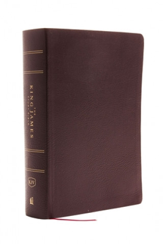 Knjiga KJV, The King James Study Bible, Bonded Leather, Burgundy, Red Letter, Full-Color Edition Thomas Nelson