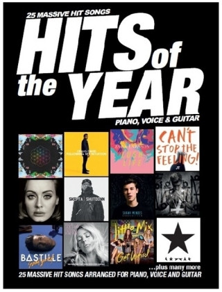 Nyomtatványok Hits Of The Year 2016: Piano, vocal, guitar 