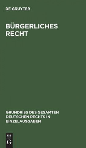 Buch Burgerliches Recht De Gruyter