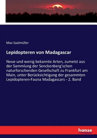 Kniha Lepidopteren von Madagascar Saalmuller Max Saalmuller