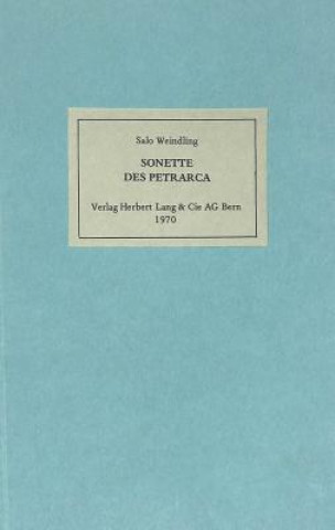 Buch Sonette des Petrarca Salo Weindling