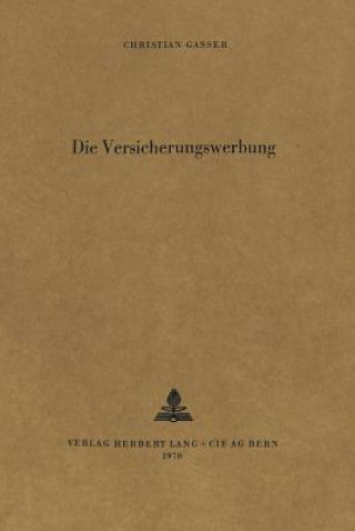 Libro Die Versicherungswerbung Christian Gasser