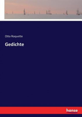 Kniha Gedichte Otto Roquette