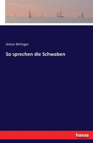 Kniha So sprechen die Schwaben Anton Birlinger