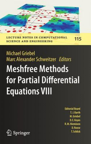 Kniha Meshfree Methods for Partial Differential Equations VIII Michael Griebel