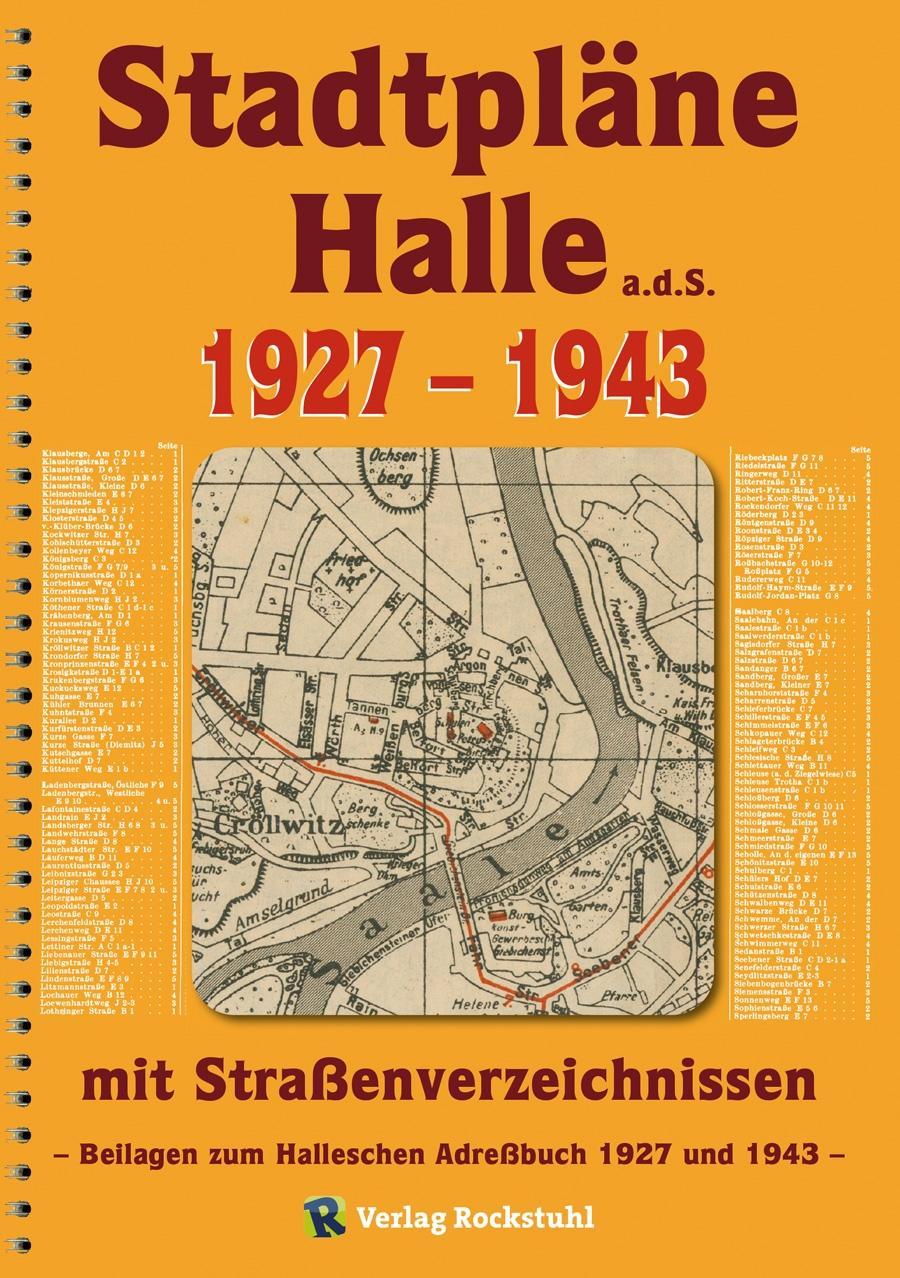 Tiskovina Stadtpläne Halle a.d.S. 1927-1943 [STADTPLAN] Rockstuhl Harald