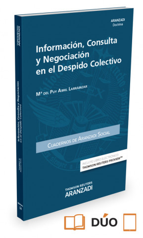 Kniha Información, Consulta y Negociación en el despido colectivo (Papel+e-book) 