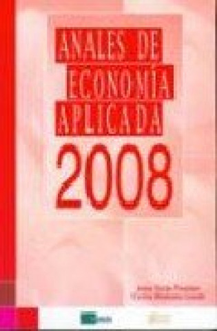 Carte ANALES DE ECONOMIA APLICADA 2008. 