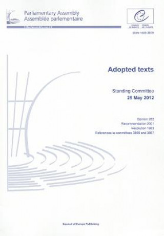 Kniha Adopted Texts: Standing Committee Council of Europe