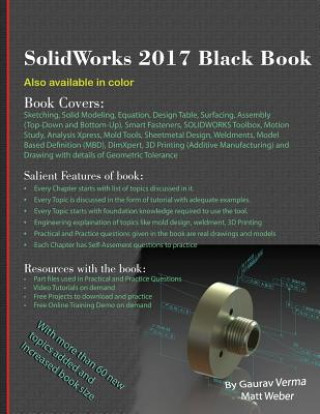 Carte SolidWorks 2017 Black Book Gaurav Verma