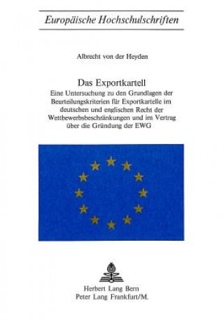 Książka Das Exportkartell Albrecht von der Heyden