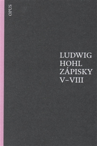 Könyv Zápisky V-VIII Ludwig Hohl
