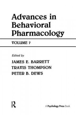 Könyv Advances in Behavioral Pharmacology 