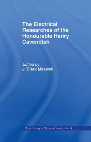 Carte Electrical Researches of the Honorable Henry Cavendish MAXWELL