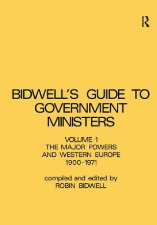 Книга Guide to Government Ministers BIDWELL