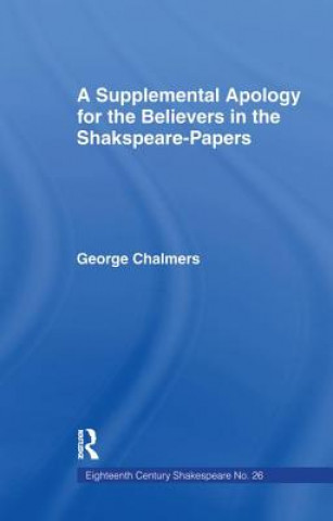 Buch Supplemental Apology for Believers in Shakespeare Papers CHALMERS