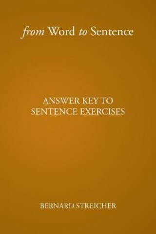 Knjiga From Word to Sentence BERNARD STREICHER