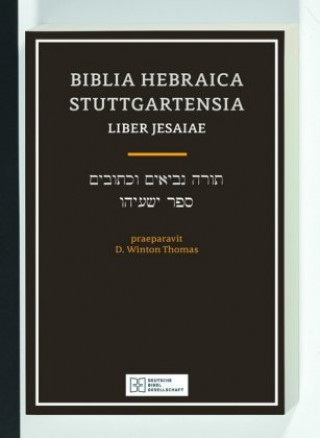 Kniha Biblia Hebraica Stuttgartensia / Liber Jesaiae Winton D. Thomas
