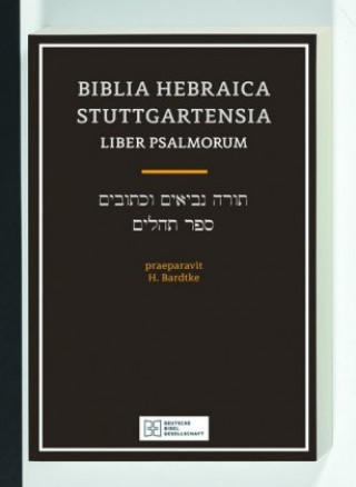Kniha Biblia Hebraica Stuttgartensia / Liber Psalmorum Hans Bardtke