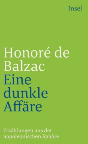 Buch Eine dunkle Affaire Honore de Balzac