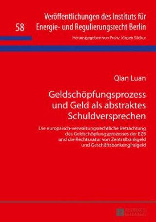 Książka Geldschoepfungsprozess Und Geld ALS Abstraktes Schuldversprechen Qian Luan