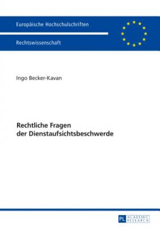 Carte Rechtliche Fragen Der Dienstaufsichtsbeschwerde Ingo Becker-Kavan