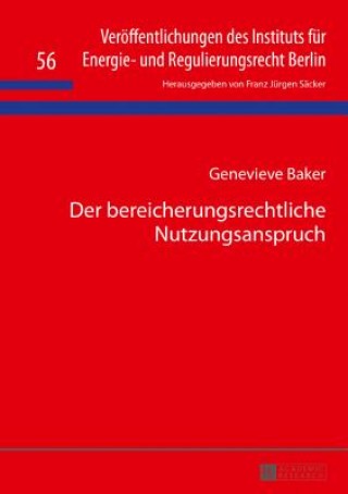 Kniha Der Bereicherungsrechtliche Nutzungsanspruch Genevieve Baker