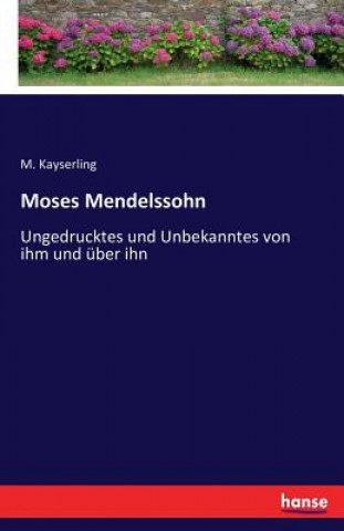Carte Moses Mendelssohn M. Kayserling