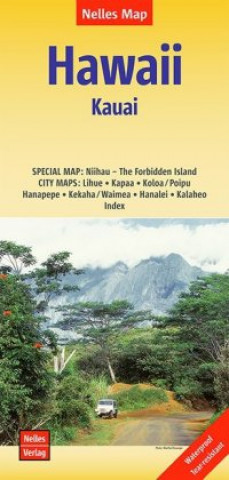 Tiskovina Nelles Map Hawaii: Kauai 1:150 000 