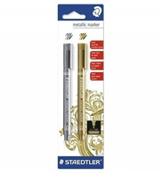Joc / Jucărie Staedtler - Metallic Marker, 2 Stück, gold/silber 