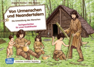 Játék Von Urmenschen und Neandertalern. Die Entwicklung des Menschen. Kamishibai Bildkartenset. Jeanette Boetius