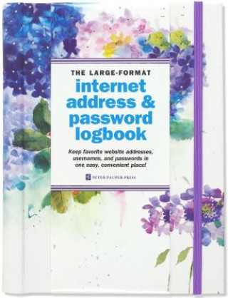 Calendar / Agendă Internet Log Bk Large Hydrangeas Inc Peter Pauper Press