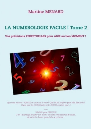 Carte numerologie facile ! Tome 2 Martine Ménard
