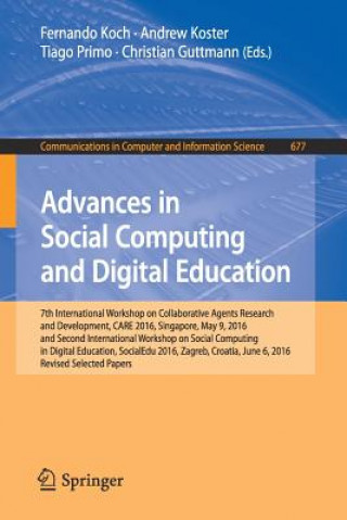 Knjiga Advances in Social Computing and Digital Education Fernando Koch