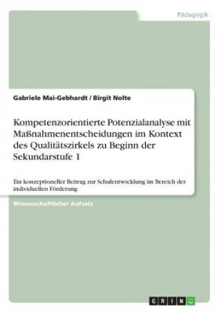 Carte Kompetenzorientierte Potenzialanalyse mit Massnahmenentscheidungen im Kontext des Qualitatszirkels zu Beginn der Sekundarstufe 1 Gabriele Mai-Gebhardt