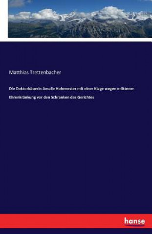 Книга Doktorbauerin Amalie Hohenester mit einer Klage wegen erlittener Ehrenkrankung vor den Schranken des Gerichtes Matthias Trettenbacher