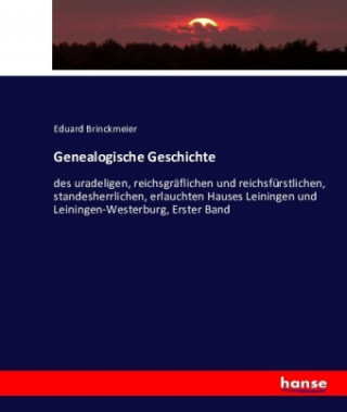 Kniha Genealogische Geschichte Eduard Brinckmeier